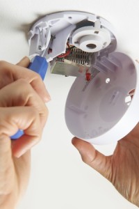 49371783 - installing smoke detector at home